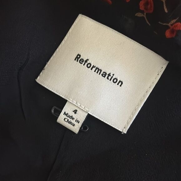 REFORMATION Evra Dress In ROWAN, brand new without tags, never worn, no flaws. - Picture 8 of 9